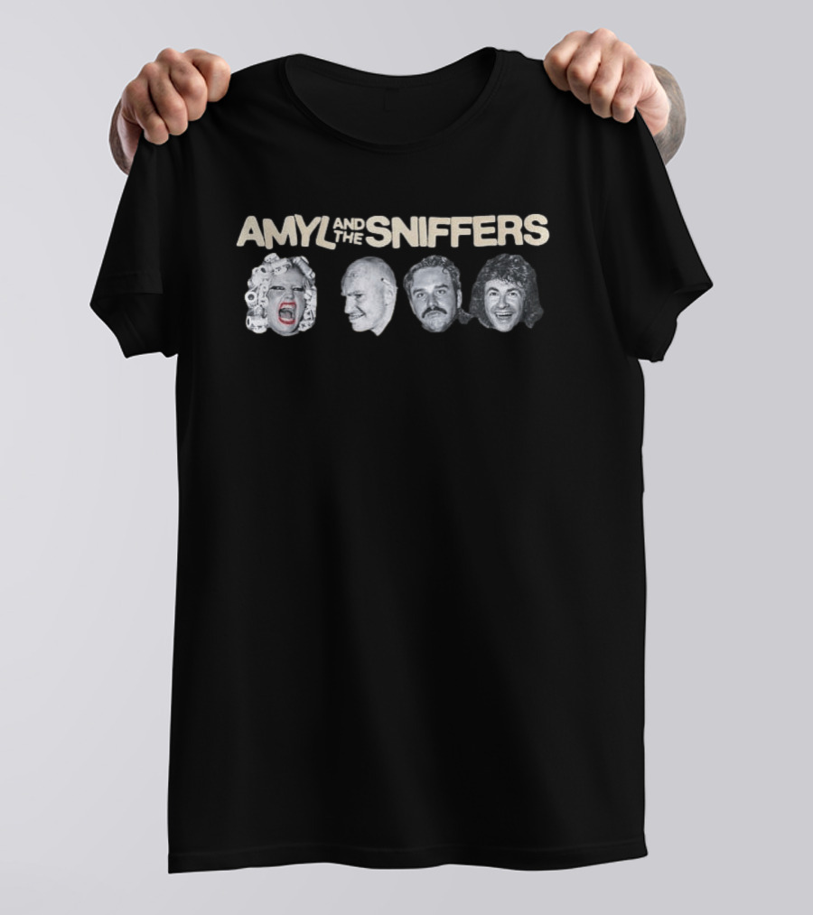 Amyl And The Sniffers 2026 Tour Dates USA Canada Europe UK Band Faces T-Shirt