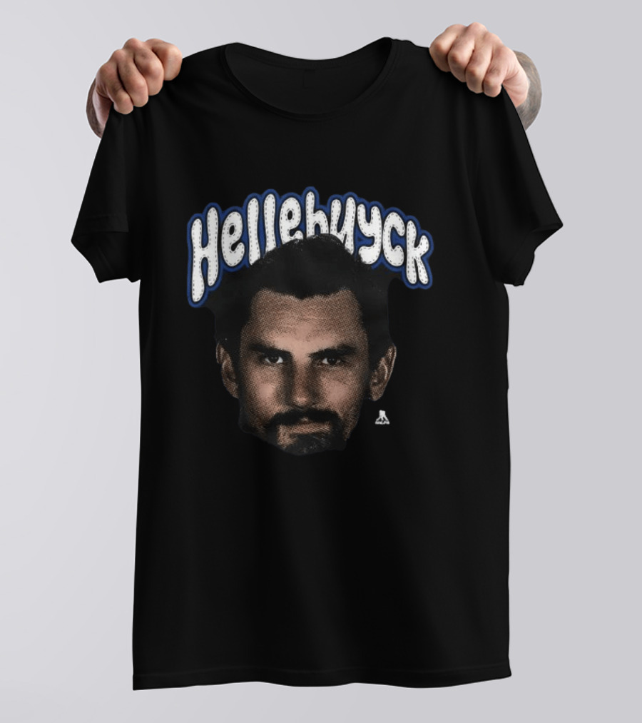 Connor Hellebuyck Winnipeg Jets Hockey Hellebuyck Big Face T-Shirt