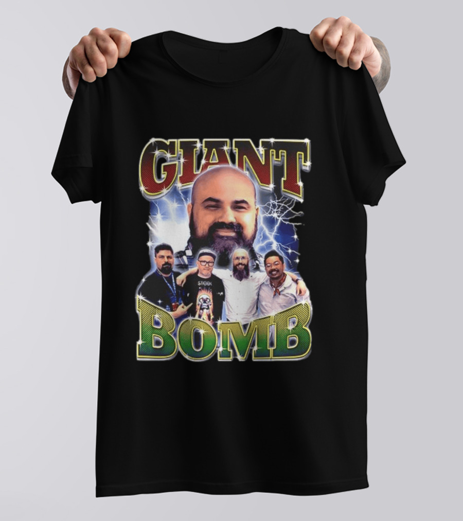 Giant Bomb 90s Electric Lightning Group T-Shirt