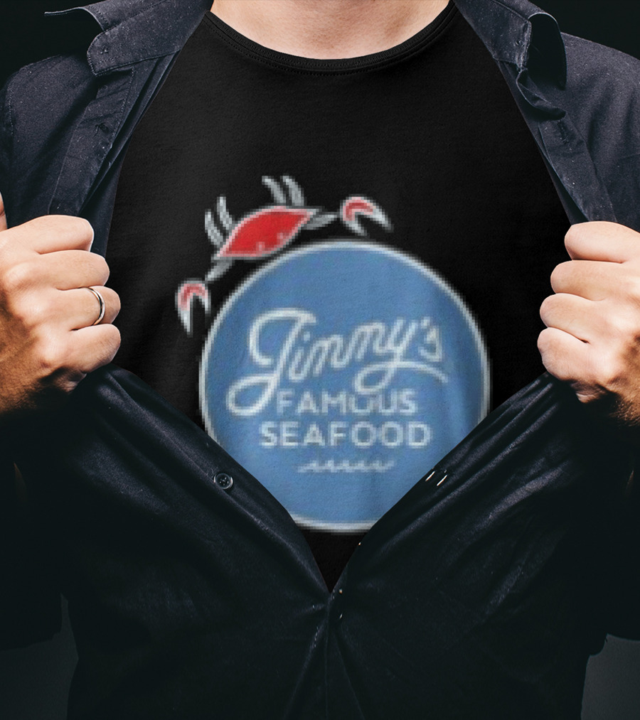 Jimmy's Famous Seafood Go Fuck Yourself Red Crab Circular Motif T-Shirt