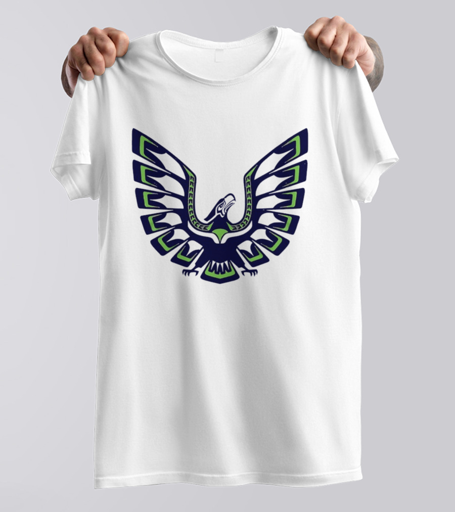 Seattle Seahawks Eagle Wings Tribal T-Shirt
