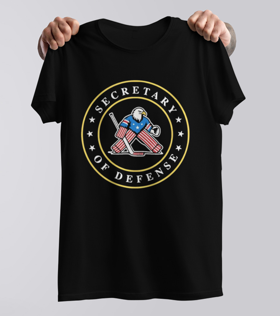 Secretary Of Defense USA Hockey Patriotic Eagle Goalie T-Shirt