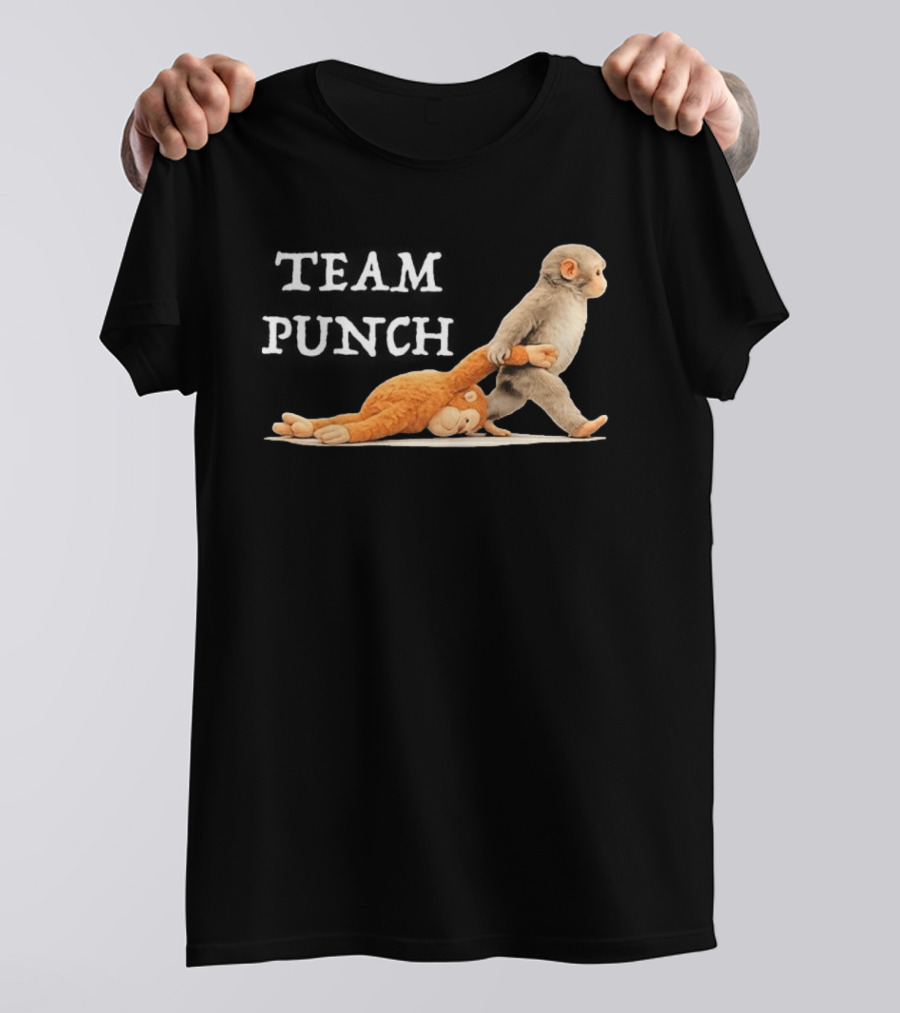 Team Punch Baby Monkey Humor Trend T-Shirt