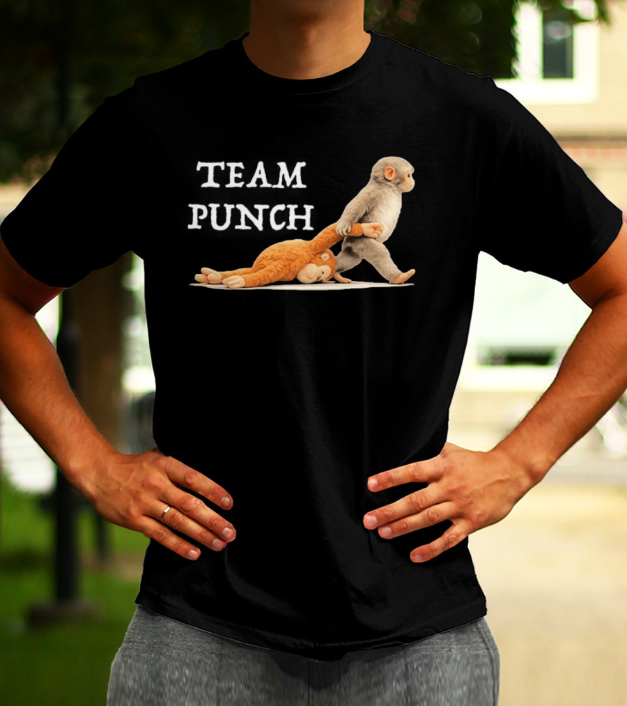Team Punch Baby Monkey Humor Trend T-Shirt