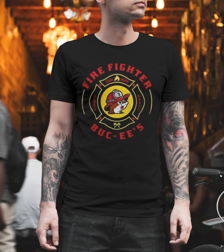 Buc Ee's Fire Fighter Always Ready Texas Fire Department T-Shirt