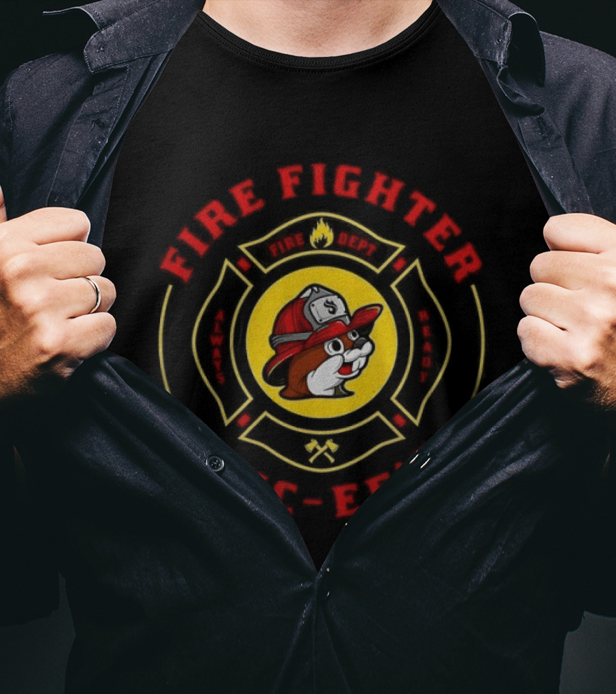 Buc Ee's Fire Fighter Always Ready Texas Fire Department T-Shirt