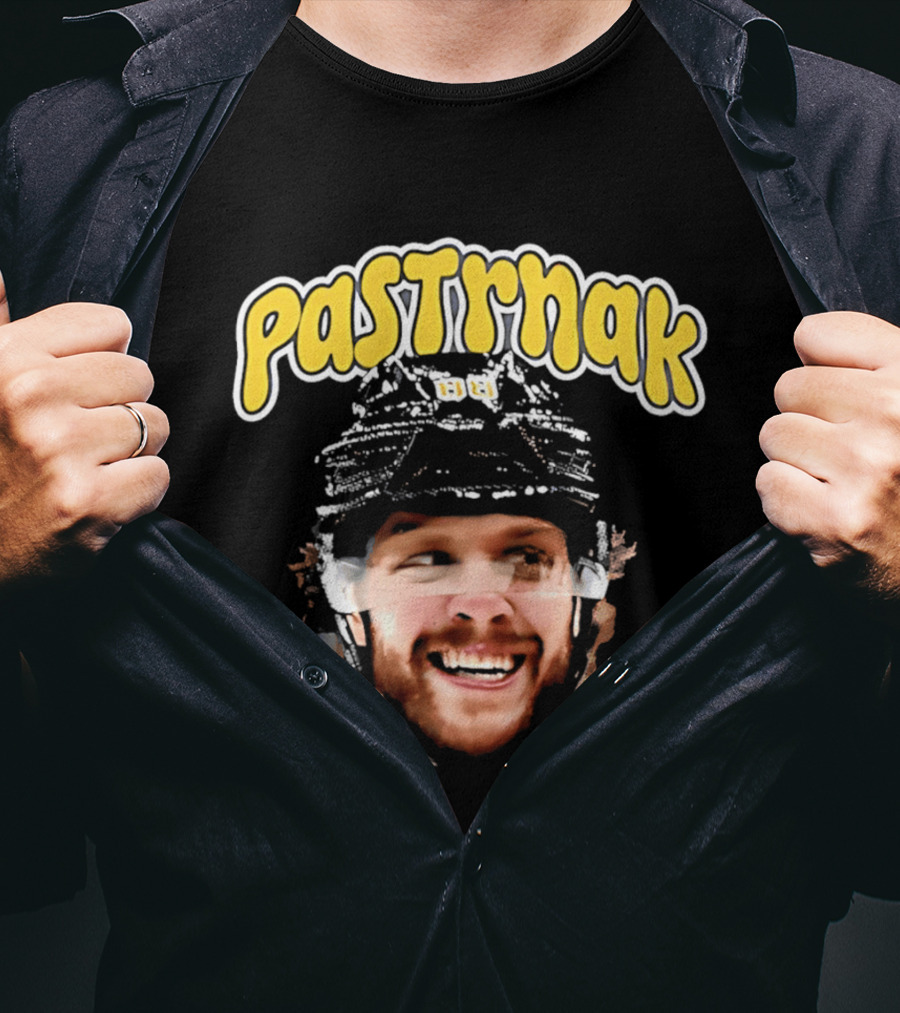 David Pastrnak Boston Bruins Big Head PASTRNAK T-Shirt