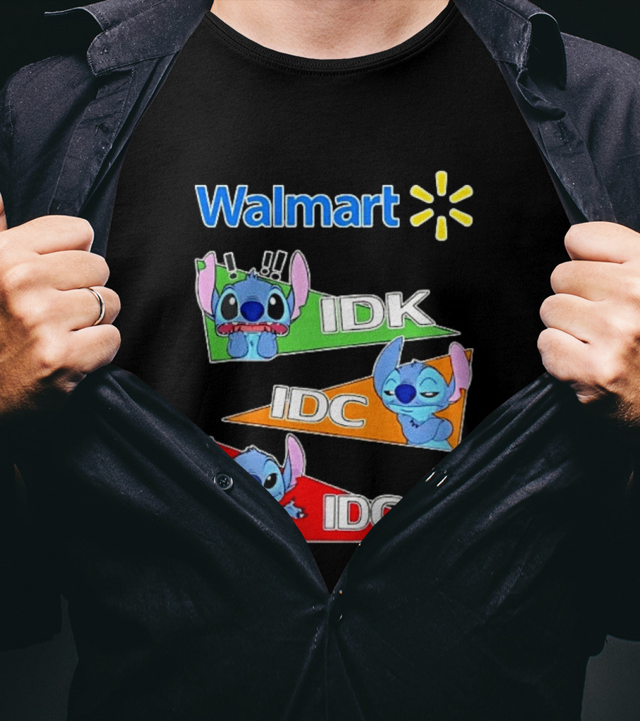 Walmart Stitch IDK IDC IDGAF T-Shirt