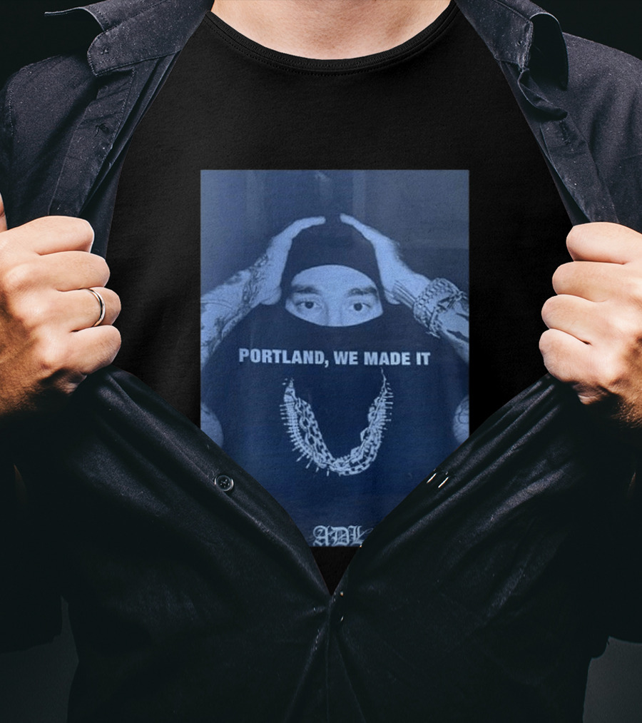 Yeat Portland We Made It ADL Tattoed Chains Masked T-Shirt
