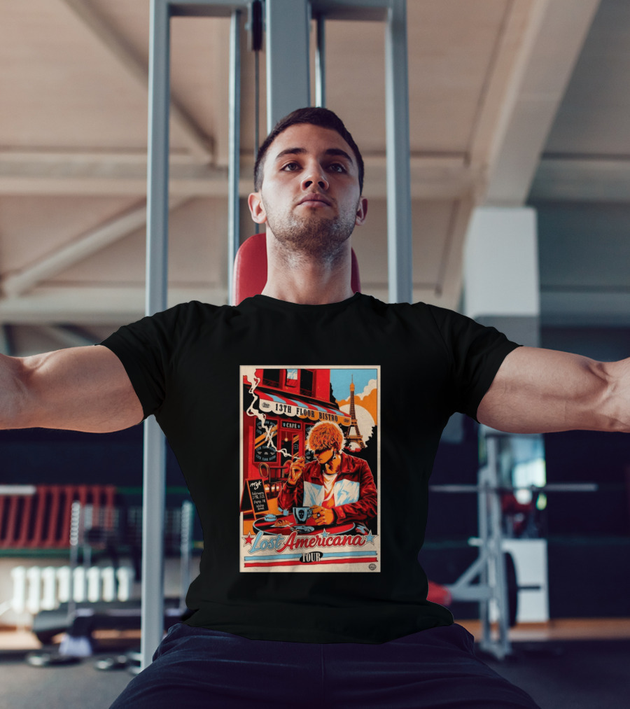 13th Floor Bistro Cafe Paris MGK February 27 2026 Lost Americana Tour T-Shirt