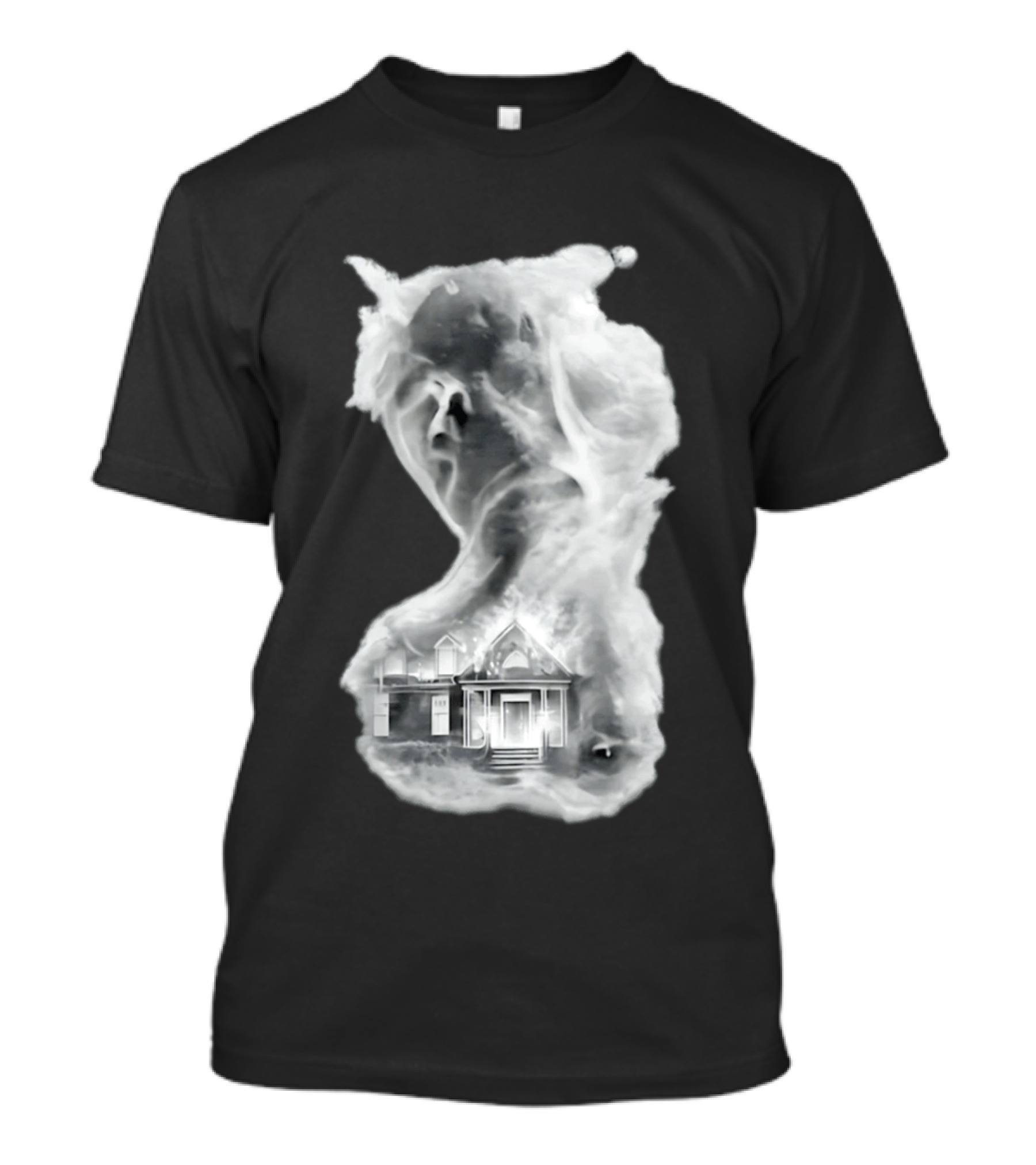 Regal Scream Haunted House Face Cloud T-Shirt