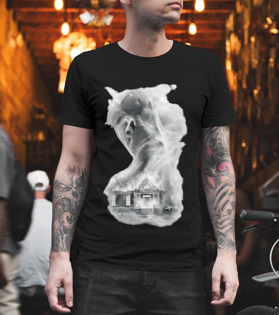 Regal Scream Haunted House Face Cloud T-Shirt