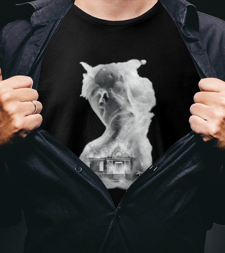 Regal Scream Haunted House Face Cloud T-Shirt