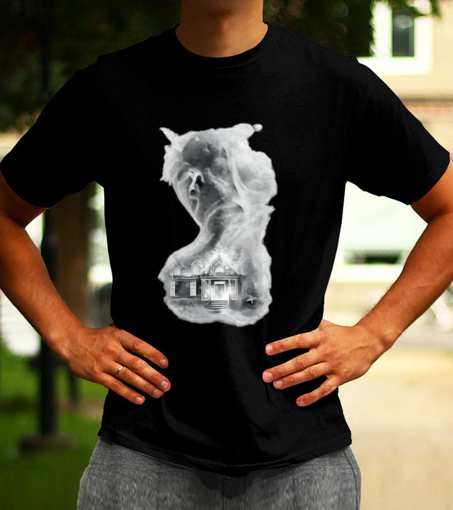 Regal Scream Haunted House Face Cloud T-Shirt