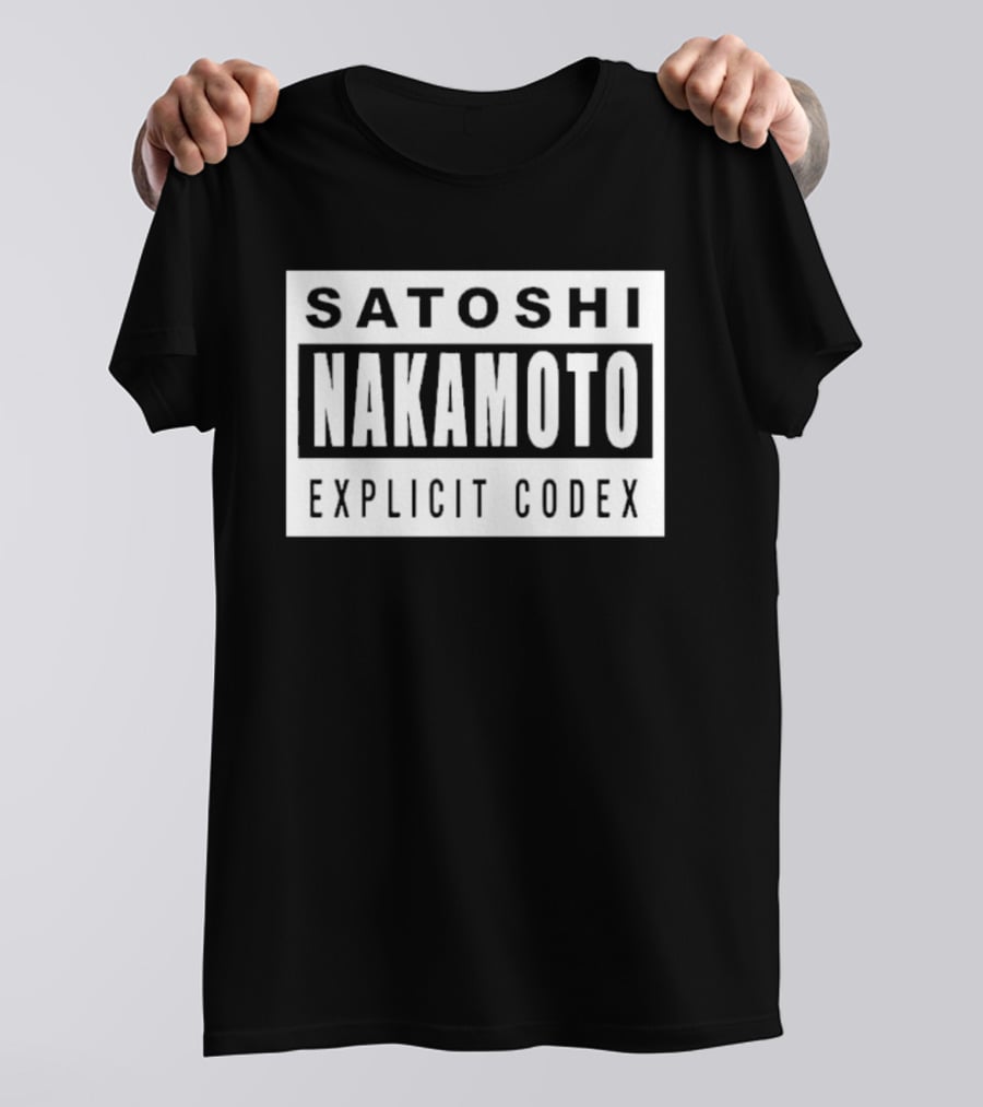 Satoshi Nakamoto Explicit Codex T-Shirt