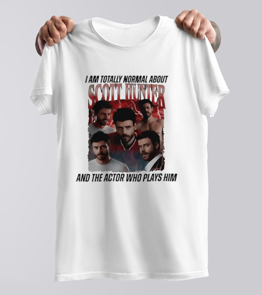 I Am Totally Normal About Scott Hunter And The Actor Who Plays Him Heated Rivalry T-Shirt