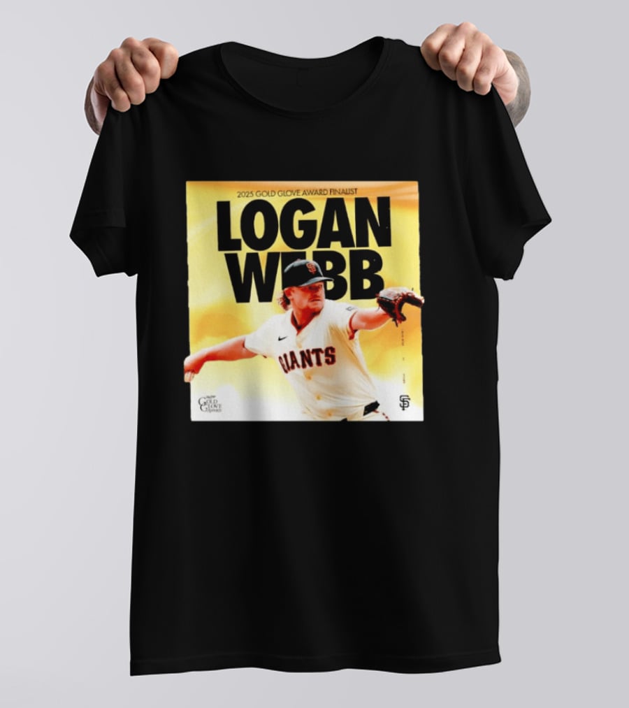 2025 Gold Glove Award Finalist Logan Webb Giants T-Shirt
