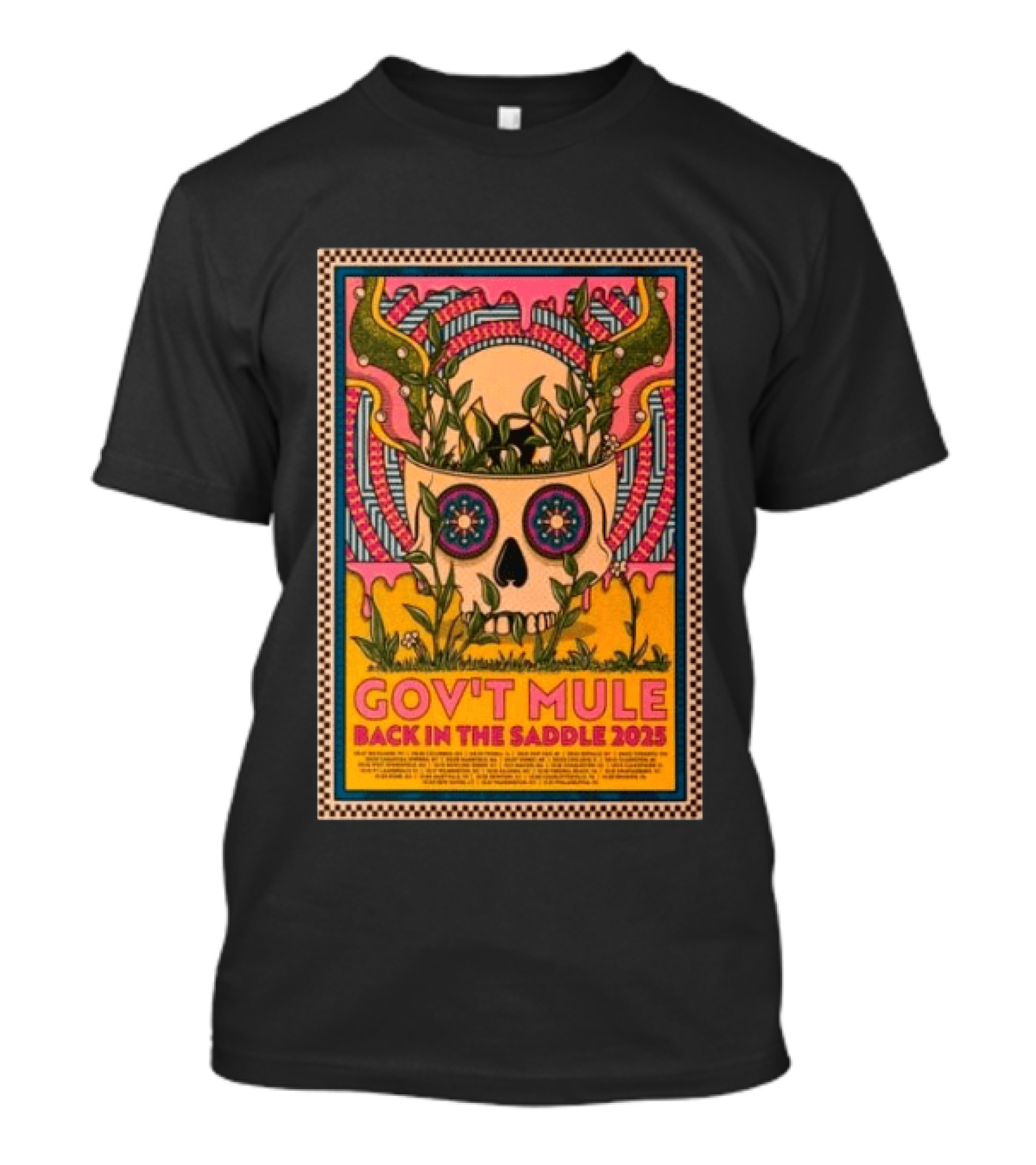 Gov't Mule Back In The Saddle 2025 Skull T-Shirt