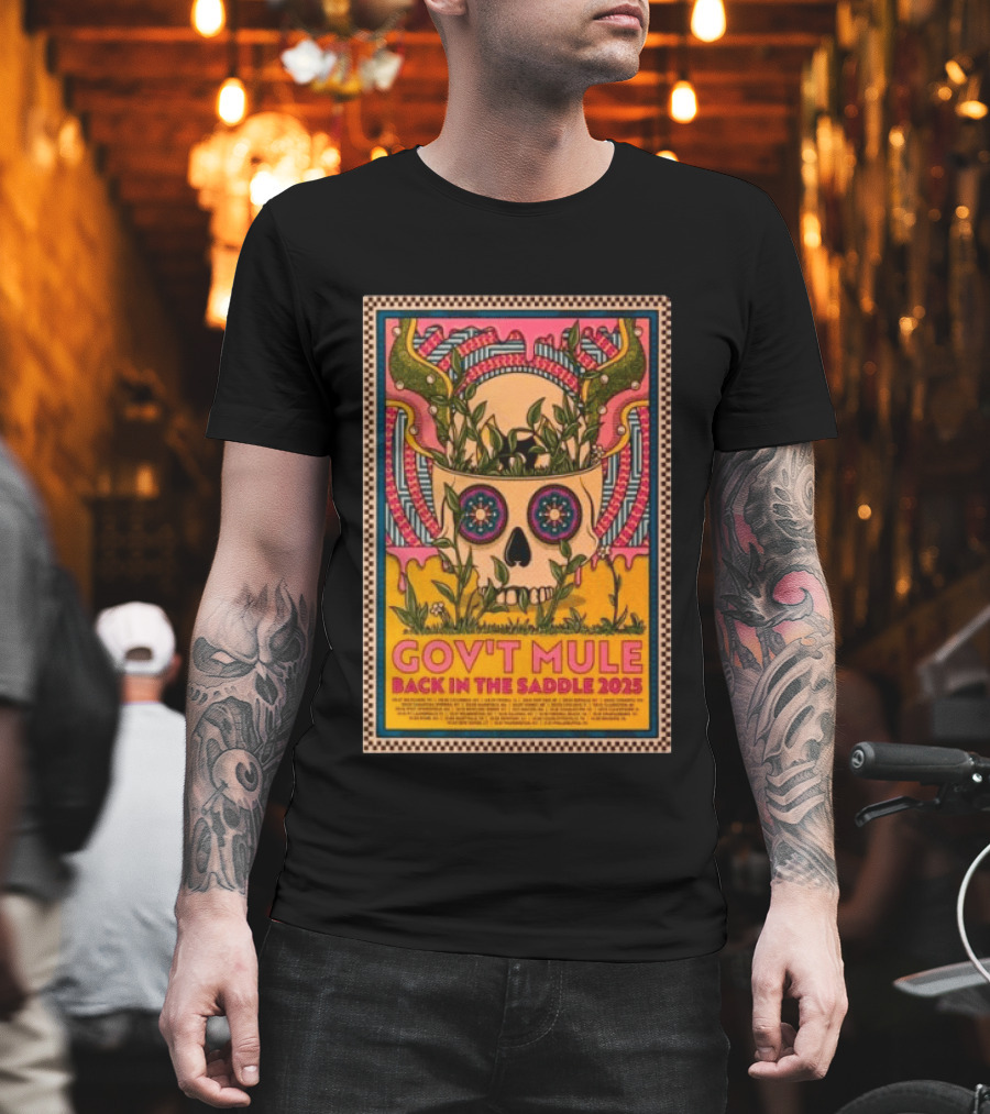 Gov't Mule Back In The Saddle 2025 Skull T-Shirt