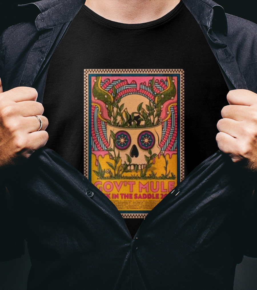 Gov't Mule Back In The Saddle 2025 Skull T-Shirt