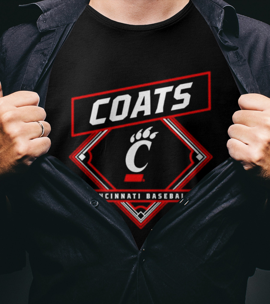 Coats Cincinnati Baseball 25 Number Bearcats C T-Shirt