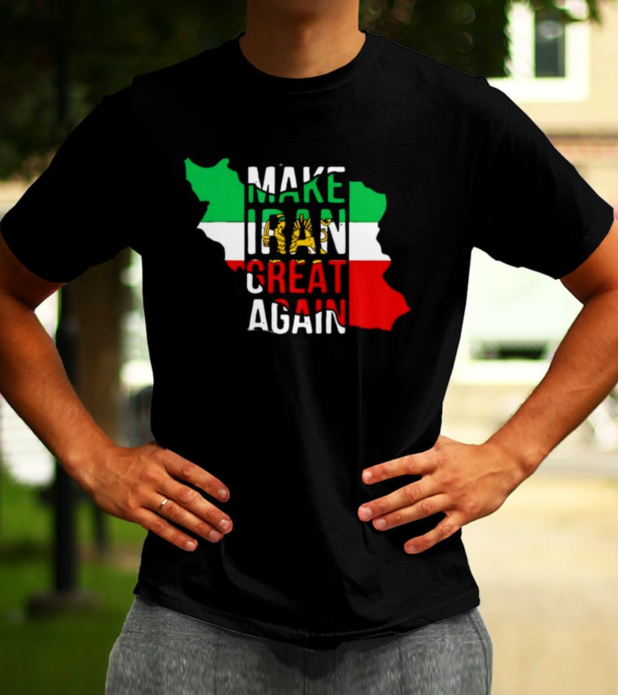 Make Iran Great Again Flag Map T-Shirt