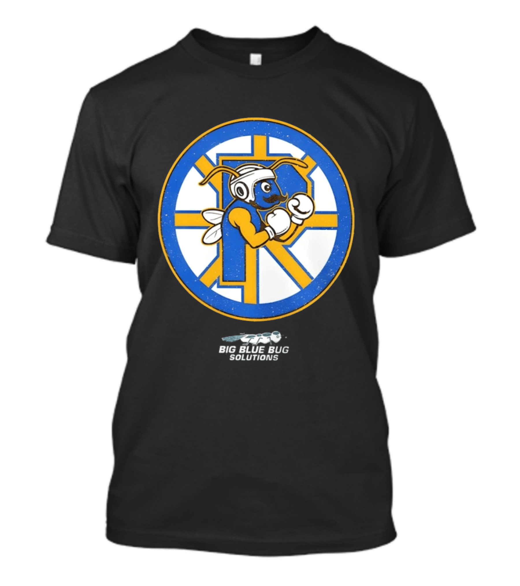 Providence Bruins Hockey Big Blue Bug Solutions Boxing Ant T-Shirt