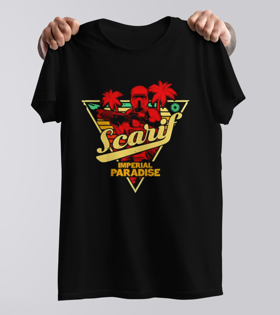 Scarif Imperial Paradise Tropical Trooper Beach T-Shirt
