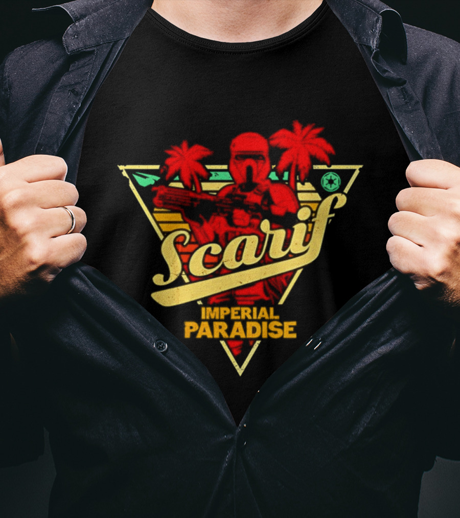 Scarif Imperial Paradise Tropical Trooper Beach T-Shirt
