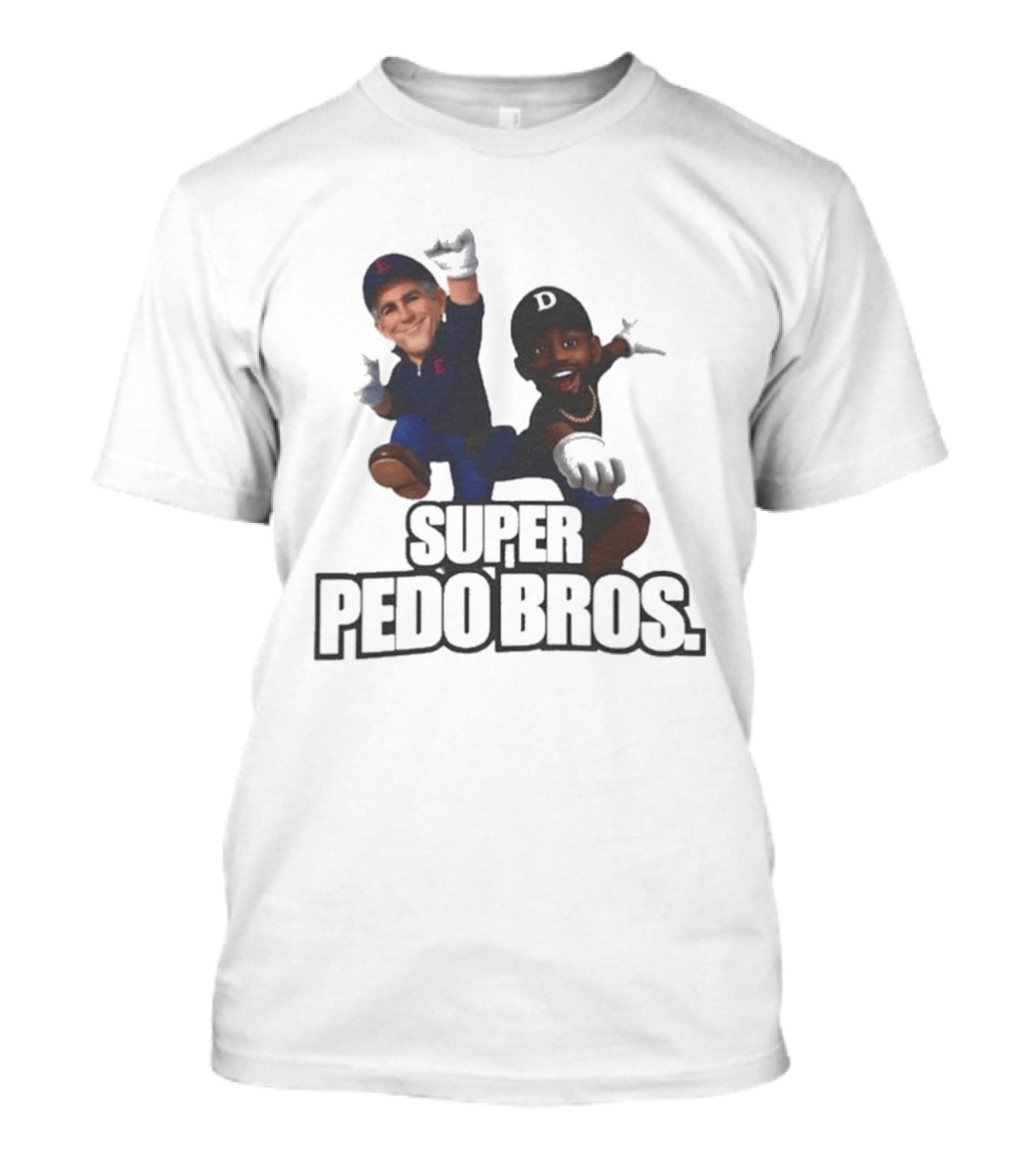 Super Pedo Bros Satire 8 Bit T-Shirt