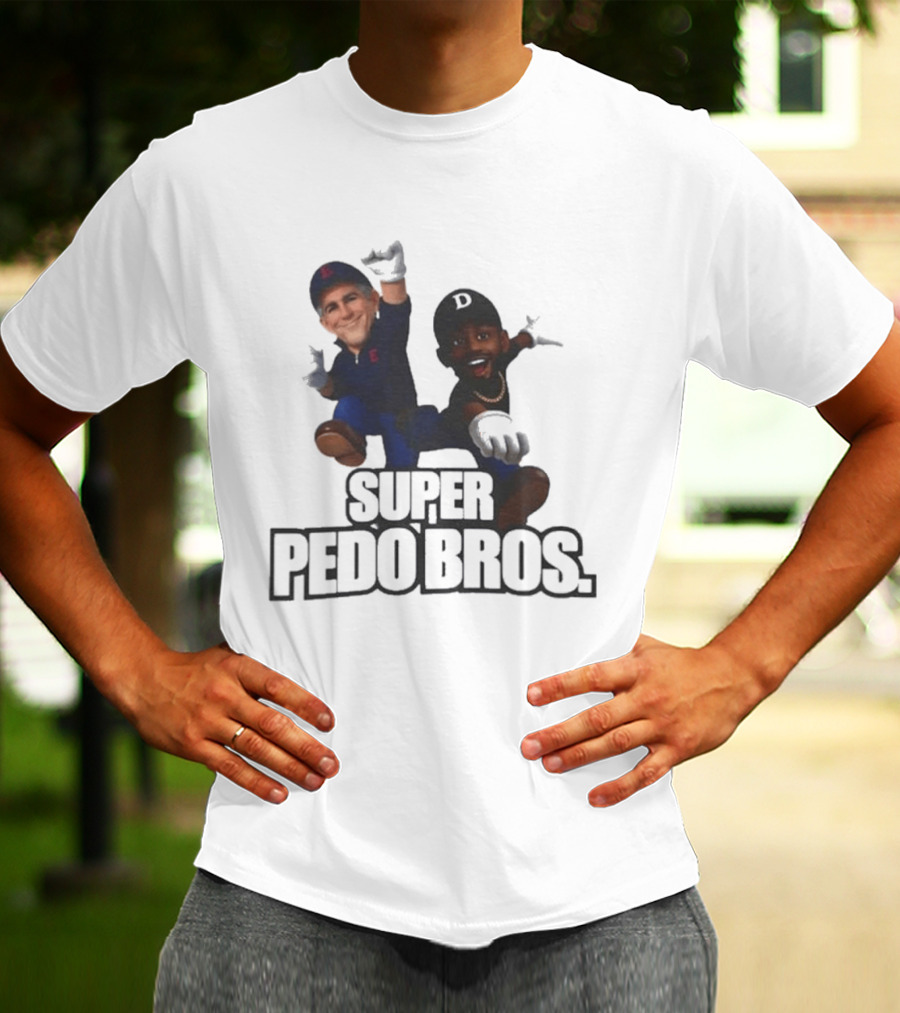 Super Pedo Bros Satire 8 Bit T-Shirt