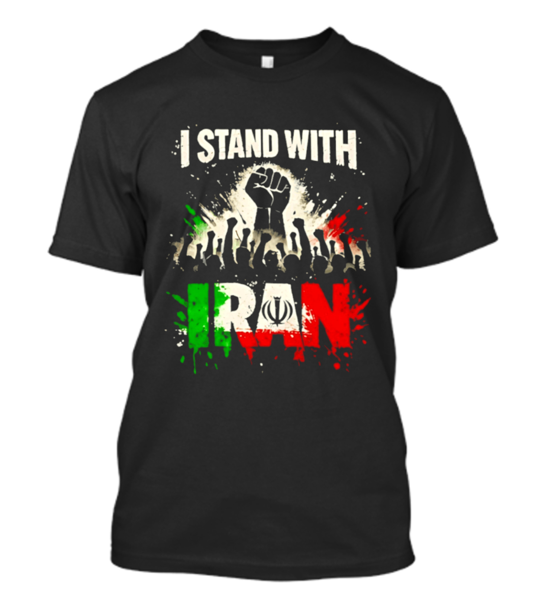 I Stand With Iran Fist Symbol Unity 2026 T-Shirt