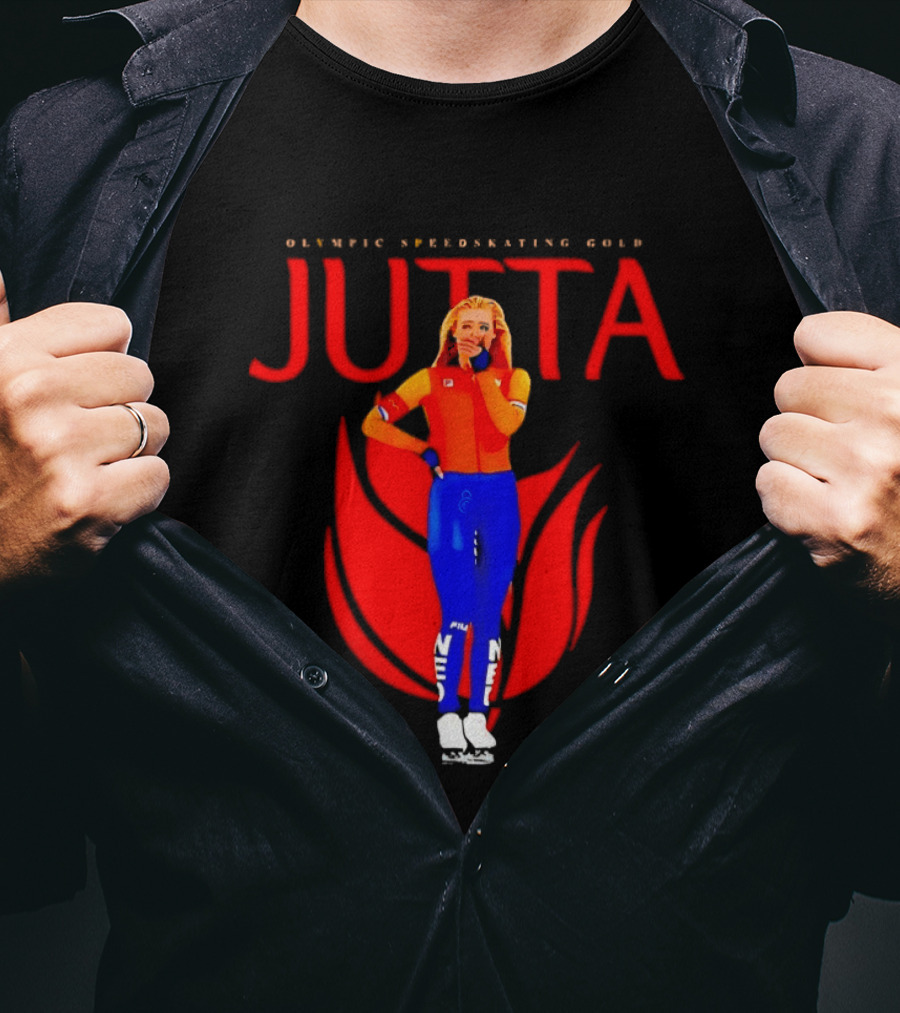 Jutta Leerdam Olympic Speedskating Gold Victory Moment T-Shirt