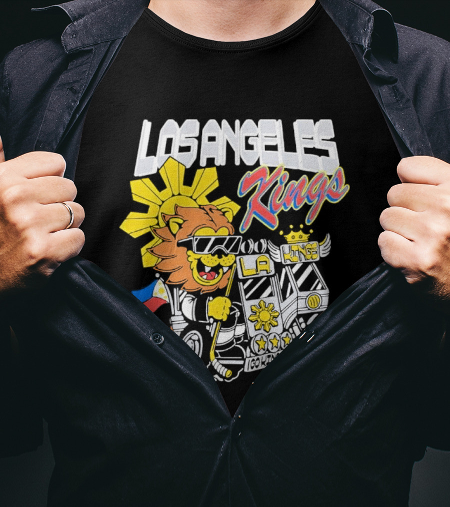 Los Angeles Kings Filipino Heritage Night Sun Lion T-Shirt