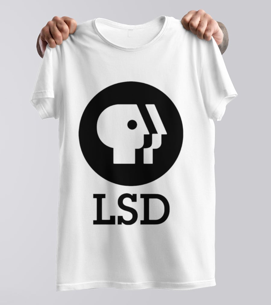 Dave Landau Wears LSD PBS T-Shirt