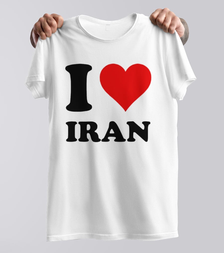 I Love Iran Heart Symbol Patriotic Expression T-Shirt