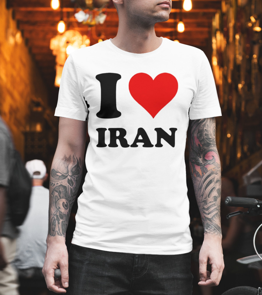 I Love Iran Heart Symbol Patriotic Expression T-Shirt
