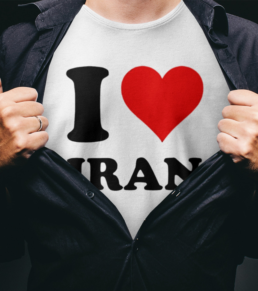I Love Iran Heart Symbol Patriotic Expression T-Shirt