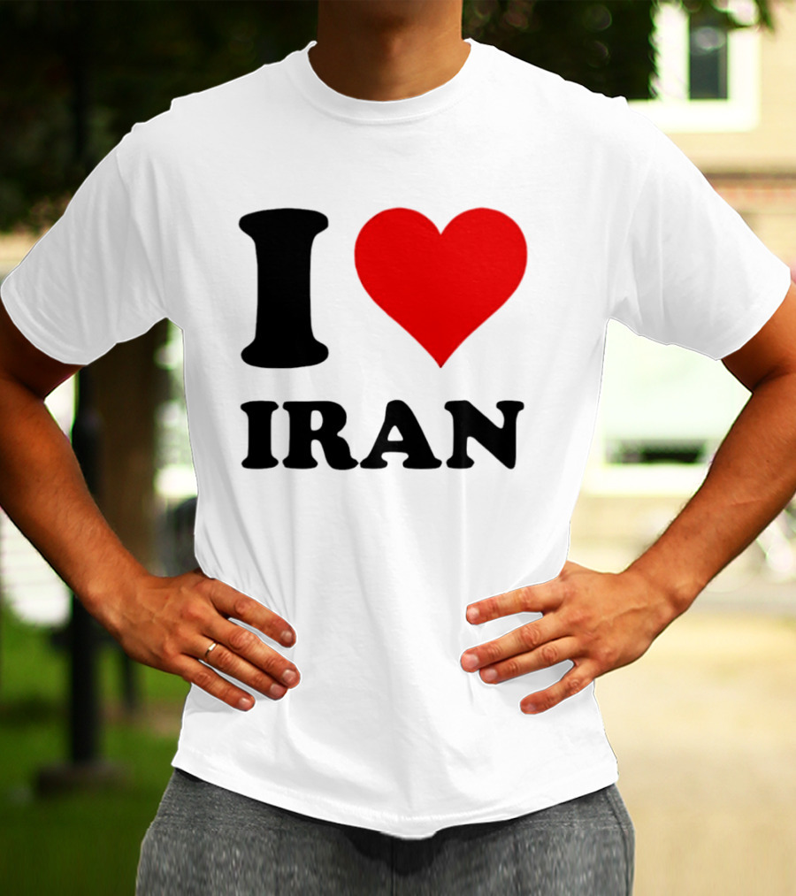 I Love Iran Heart Symbol Patriotic Expression T-Shirt