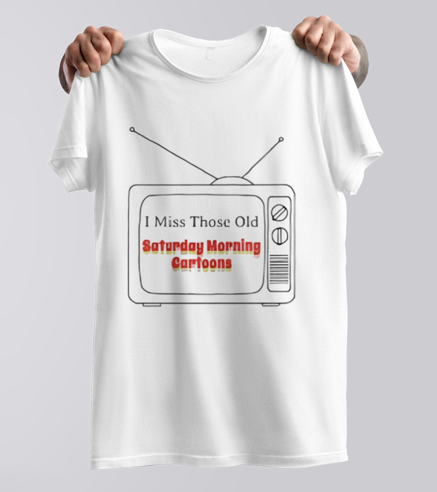 Nostalgic Vintage TV I Miss Those Old Saturday Morning Cartoons T-Shirt