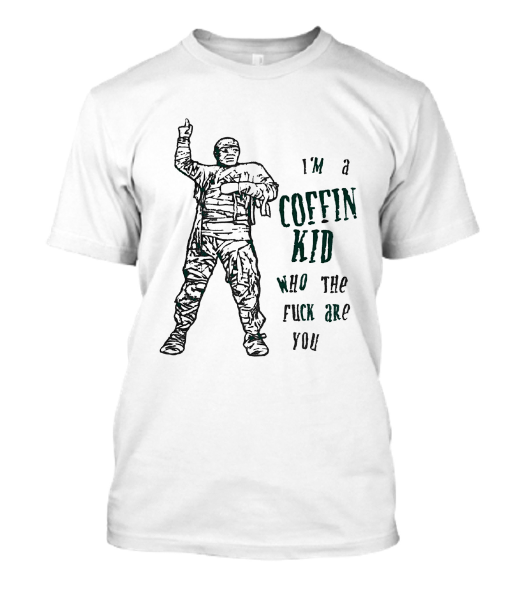 I'm A Coffin Kid Who The Fuck Are You Vintage Soldier Pose T-Shirt
