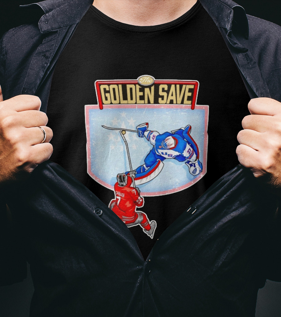 USA Hockey The Golden Save Canada Matchup T-Shirt