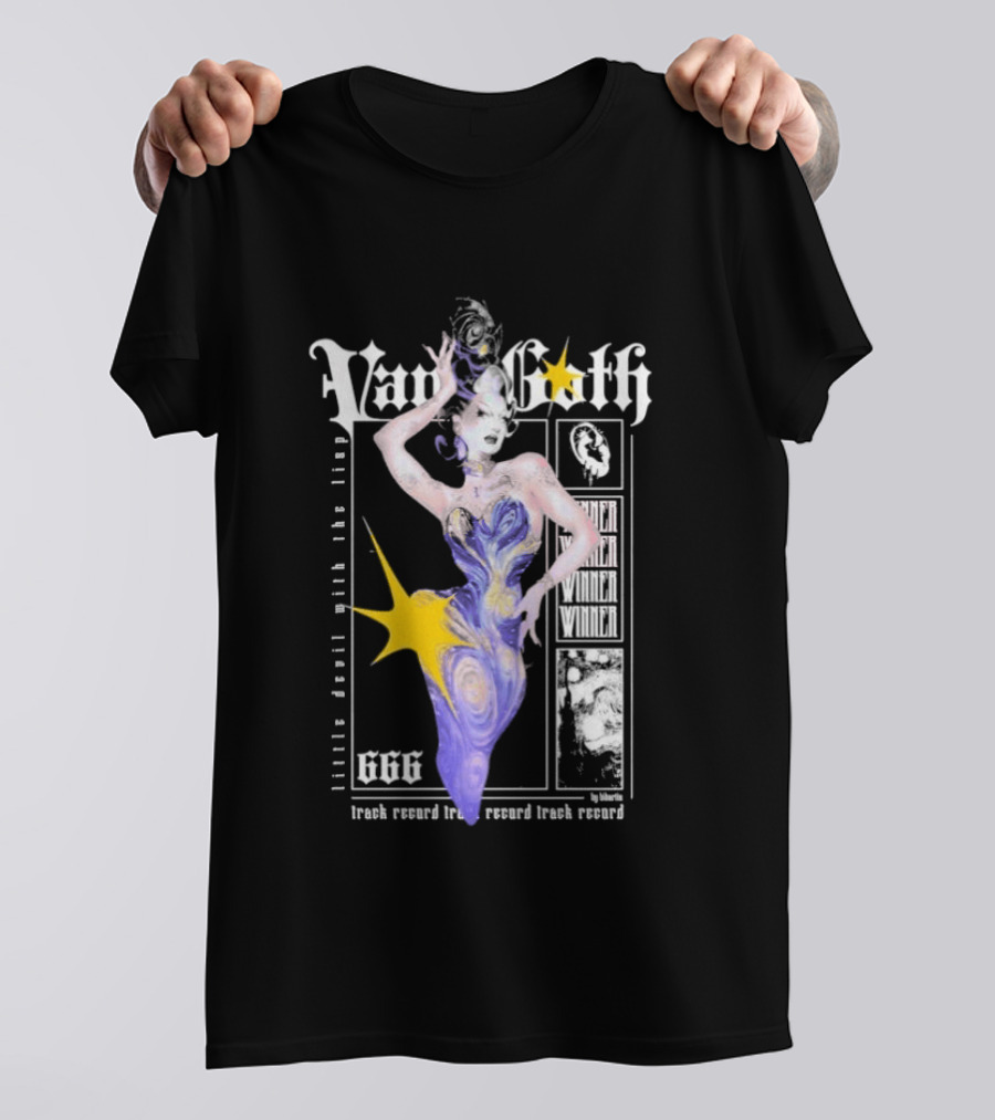 Van Goth Crowned Queen Touch Crown Take The Ring Magic Mão 666 T-Shirt