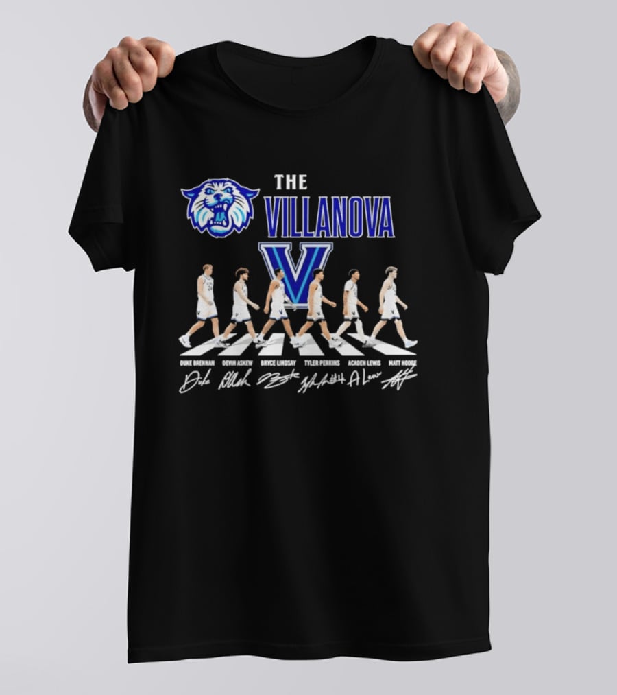 The Villanova Wildcats Basketball Player Abbey Road NCAA T-Shirt