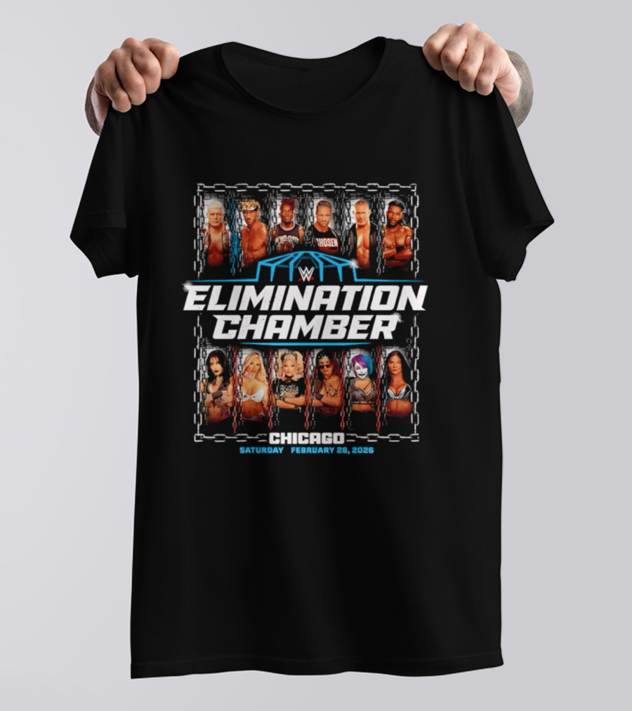 Elimination Chamber 2026 WWE Chicago Event February 26 Saturday T-Shirt