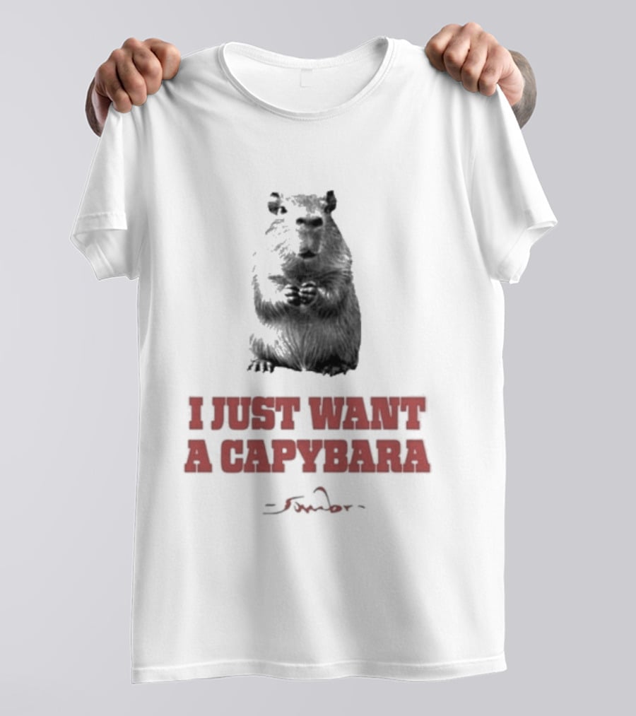 I Just Want A Capybara Dark T-Shirt