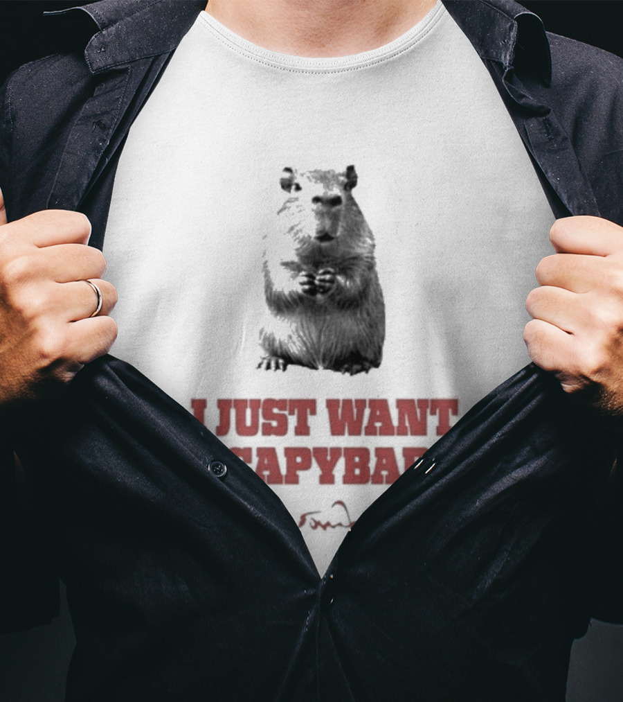 I Just Want A Capybara Dark T-Shirt