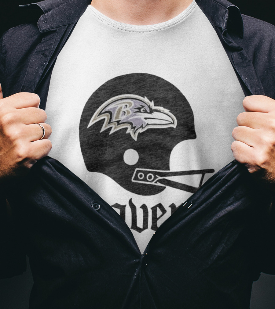 Baltimore Ravens Helmet Ravens Football Gear T-Shirt