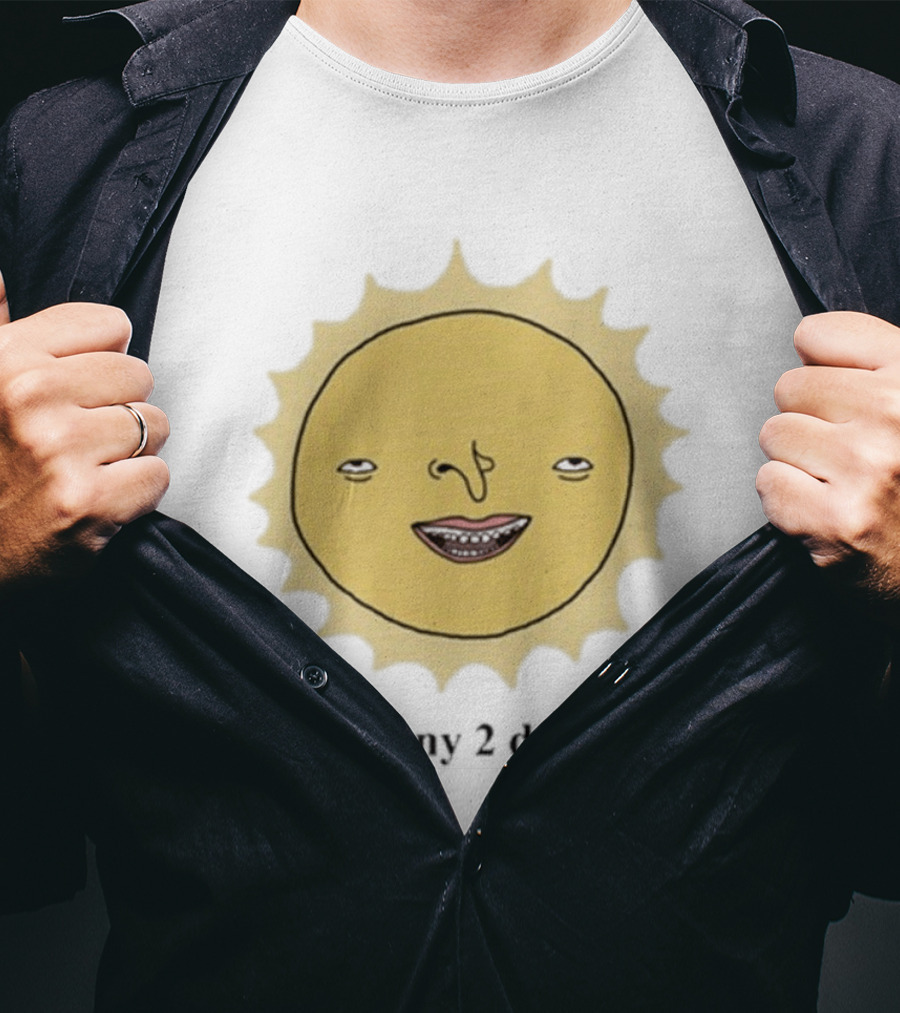 Blink Industries Igiktnty Sunny 2 Day Smiling Sun Face T-Shirt