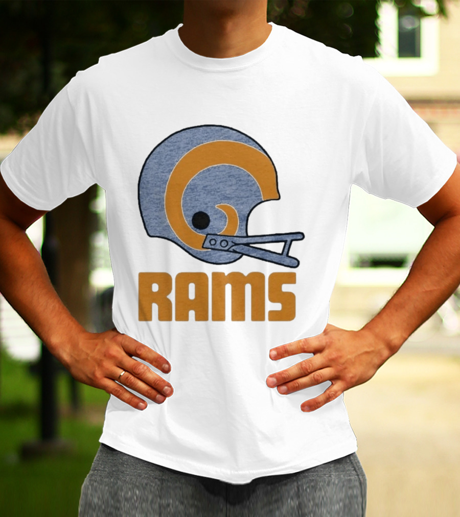 Rams Helmet Classic Football Team T-Shirt